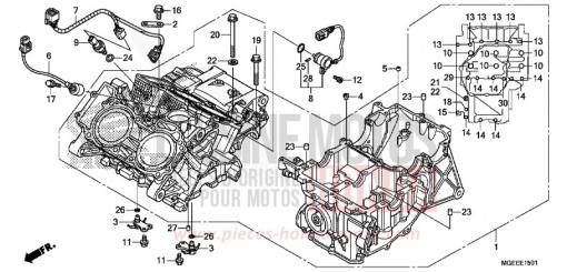 CARTER MOTEUR (VFR1200F) VFR1200FF de 2015